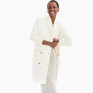 Double-breasted cardigan coat in soft yarn NWT